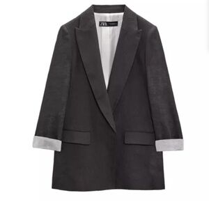 NWT Zara Charcoal Blazer